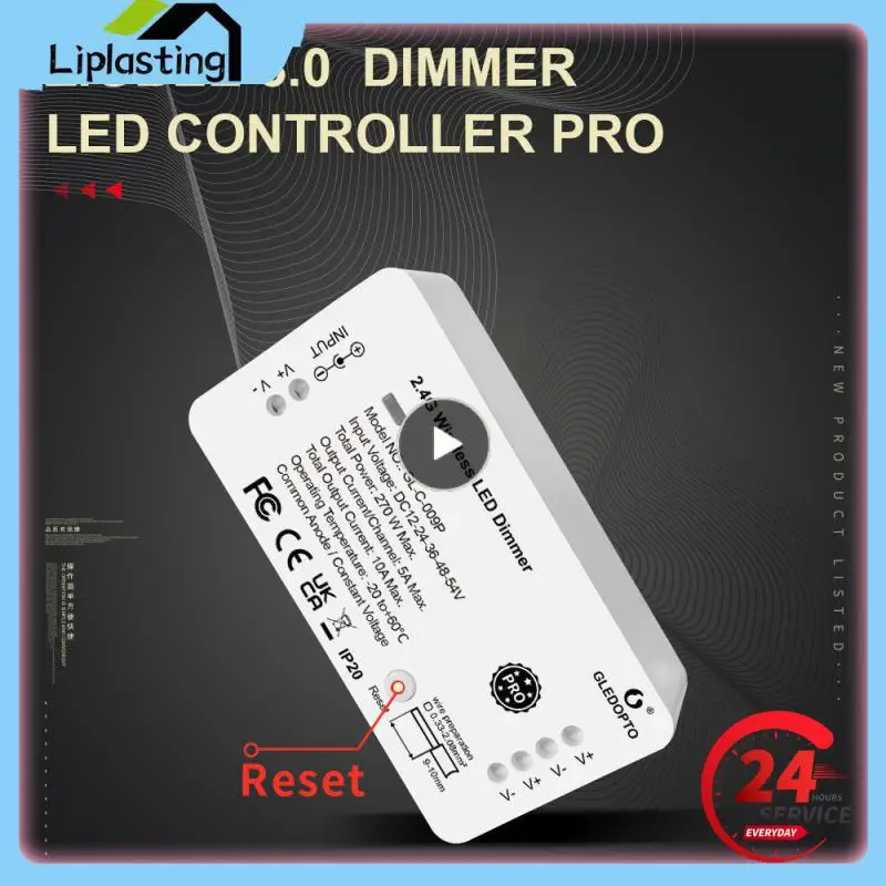 

1/2/3PCS 2.4g Rf Remote Control Zigbee 3.0 Dimmer Smart Home Smart Led Strip Controller Rgbcct/rgbw 16 Million Colors