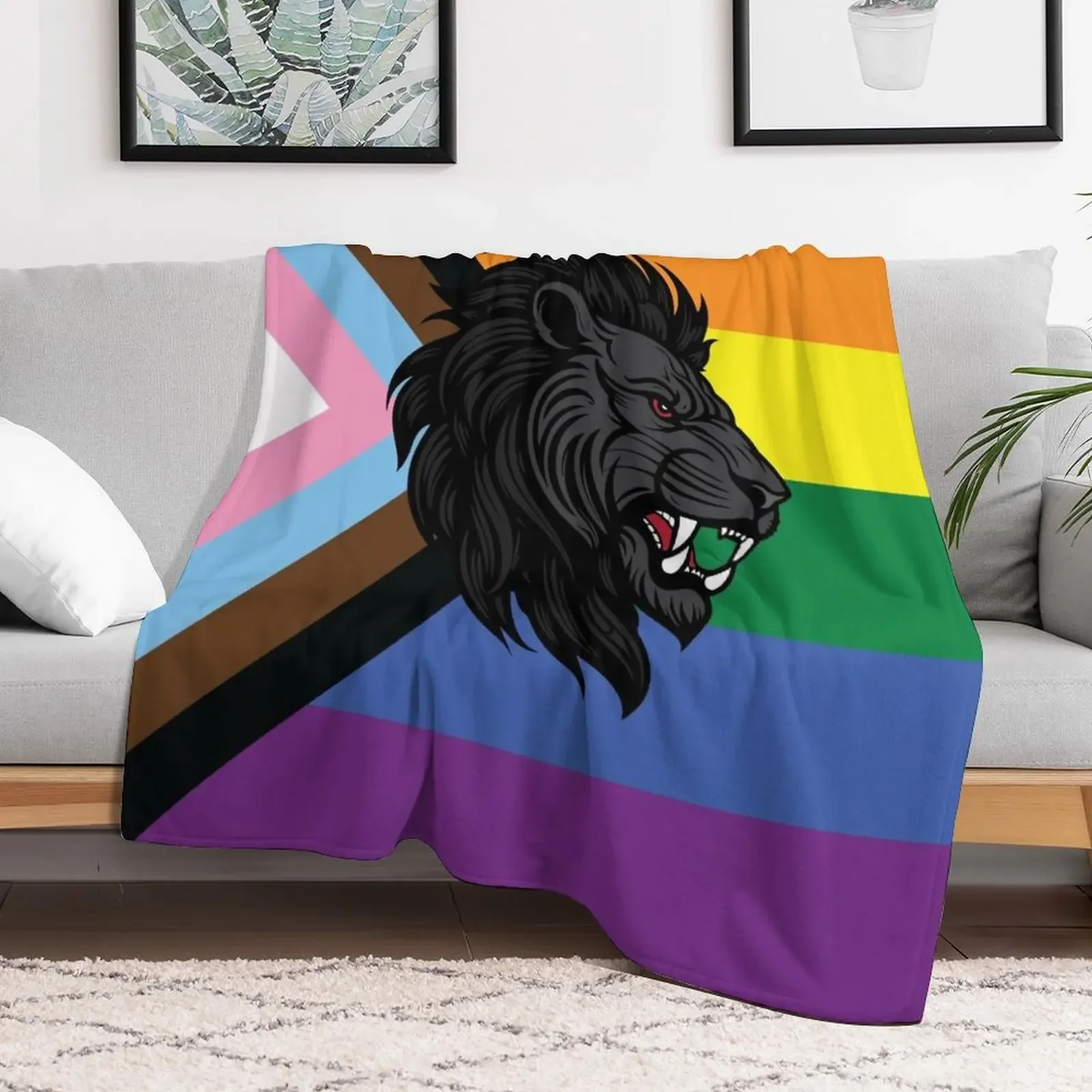 Львиная гордость (прогресса)-популярный значок Тир плед одеяло Мягкая Кровать