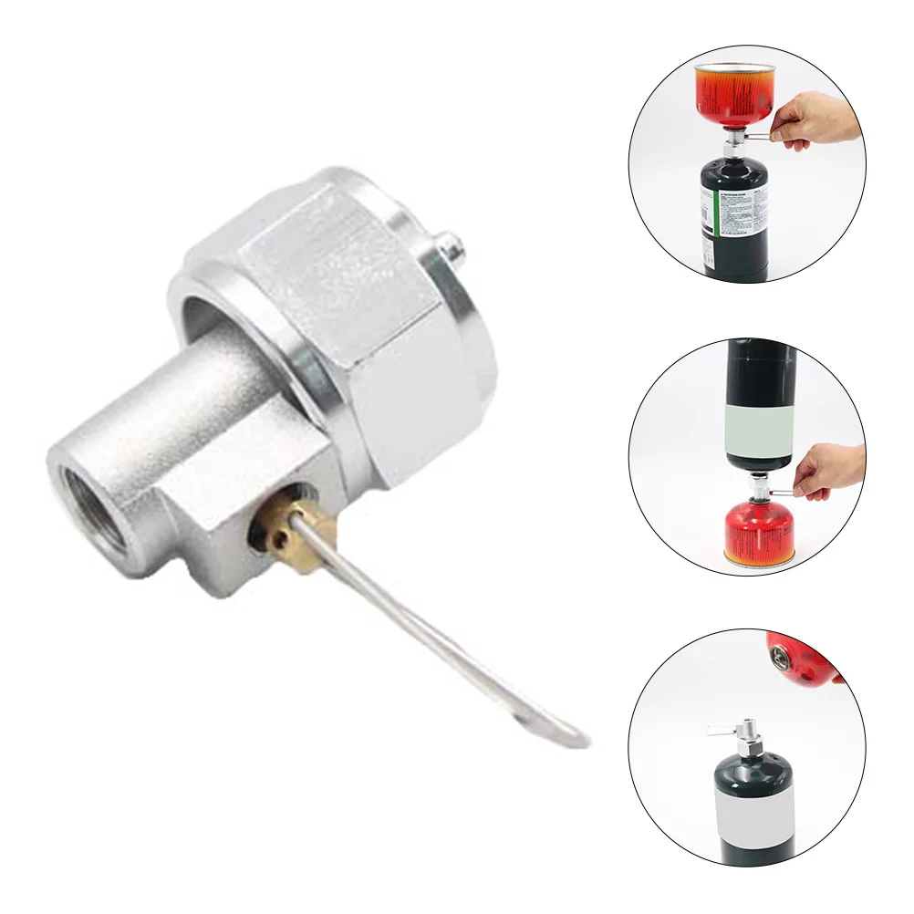 

Gas Refill Adapter Propane Converter Camping Cylinder Accessory for Outdoor Stove Cooking Equipment