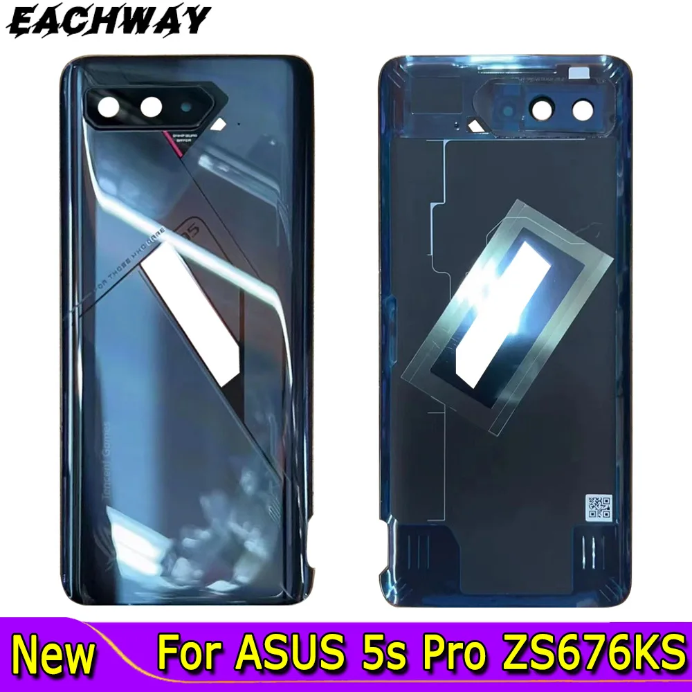 

Задняя крышка для телефона Asus ROG, задняя крышка батарейного отсека, задняя крышка батарейного отсека, Деталь замены 6,78 дюйма для ASUS 5s Pro ZS676KS, Крышка батарейного отсека