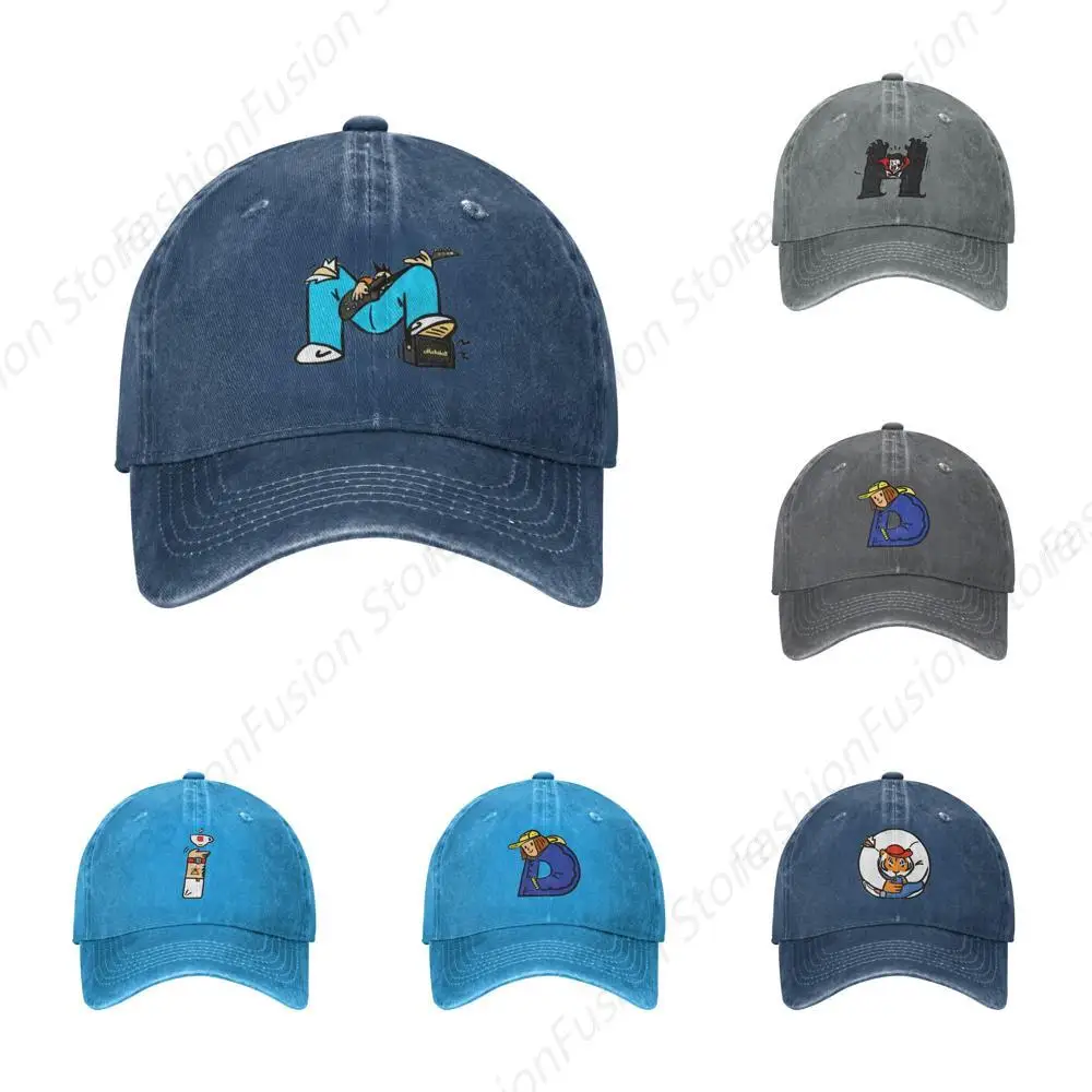 Алфавит M H D I O Графическая шляпа дальнобойщика Граффити Хип-хоп Уличная