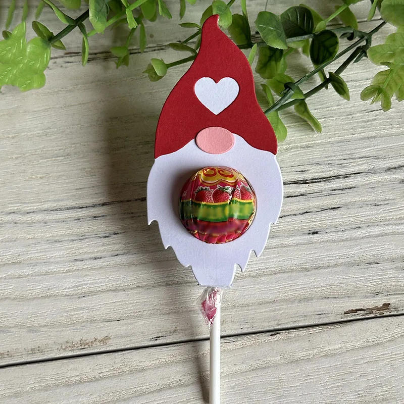 День Святого Валентина Gnome сердце держатель для палочки металлические Вырубные