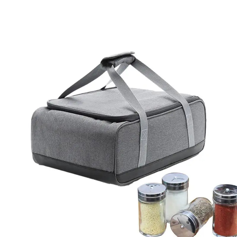 

Tableware Bag Tableware Travel Storage Pouch Waterproof Cookware Carrier Burner Pouch Utensils Organizer Travel Bag For BQ