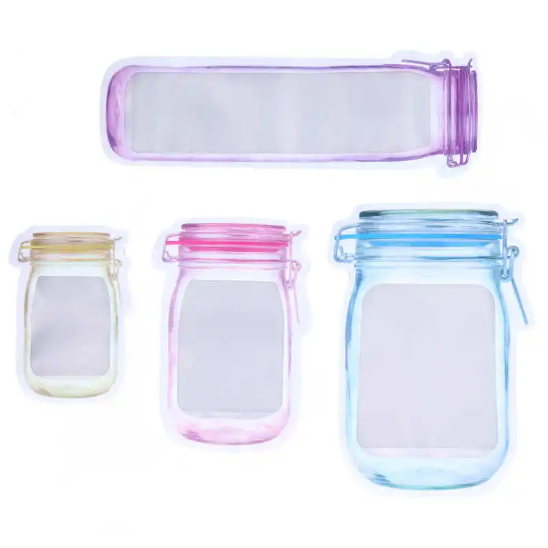 

Portable Snack Packaging Bag PE Composite Material Good Leakproofness Reusable Food Storage Bags for Travelling for Home