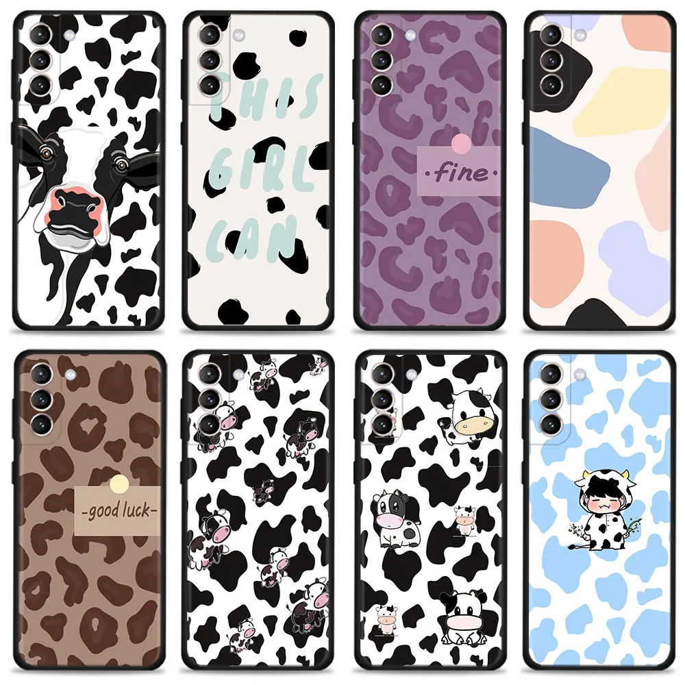 

Phone Cover For Samsung S10e S20 FE 2022 S10 S21 Plus S7 S9 S22 Ultra 5G S8 Popular cow Bag