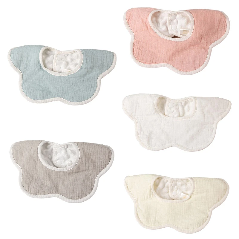 

360 Degree Rotation Burp Cloth Solid Color Baby Flower Feeding Bib Saliva Towel