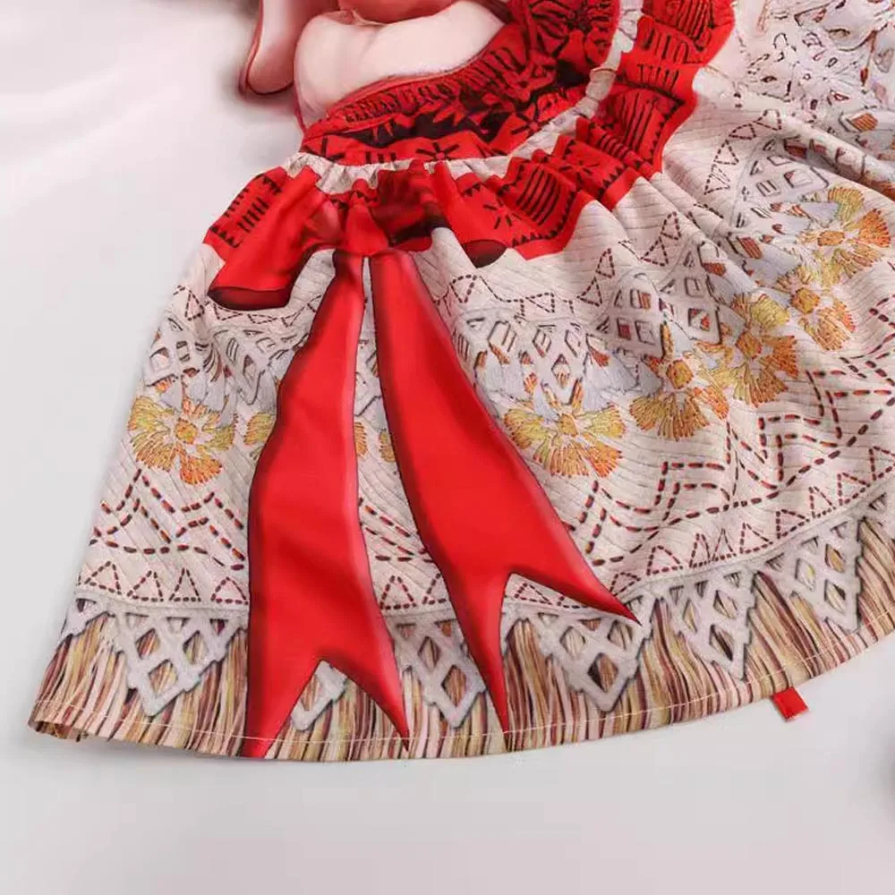 Платье принцессы Моаны костюм для косплея девочек с героями мультфильмов