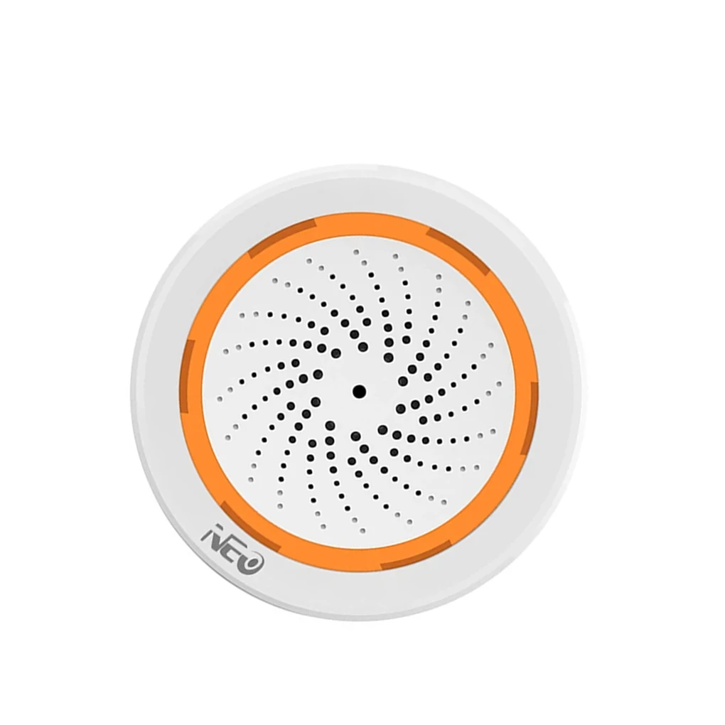 

Neo coolcam Tuya ZigBee 3,0 2 в 1 звуковой светильник со встроенным датчиком 90 дБ сирена умный дом дистанционное управление через приложение SmartLife