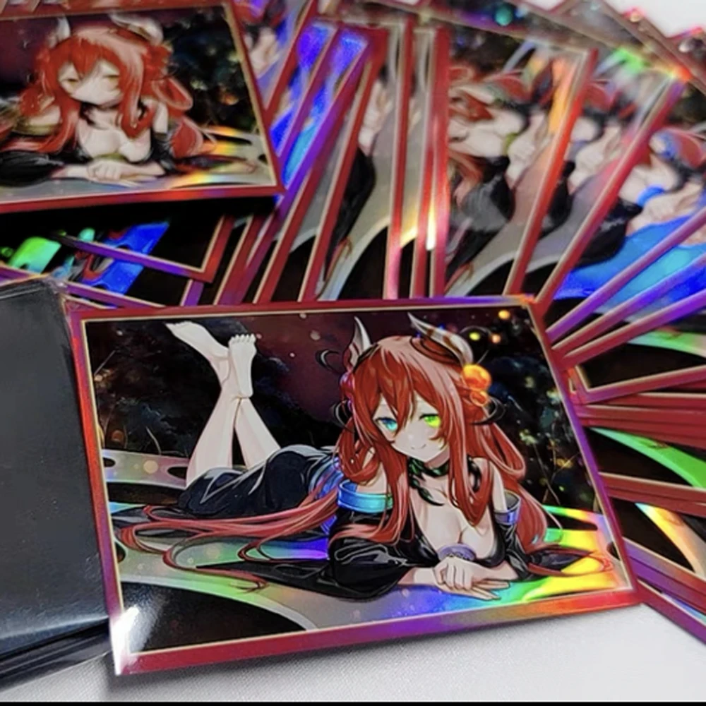 Yu-Gi-Oh голографический трапециевидный рукав для Карт YuGiOh защитный чехол