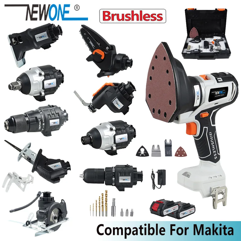 Cordless Brushless Sander Impact Drill Wrench Multitool Chainsaw Circular Saw Electric Drill Oscillating Tool For 18V Makita