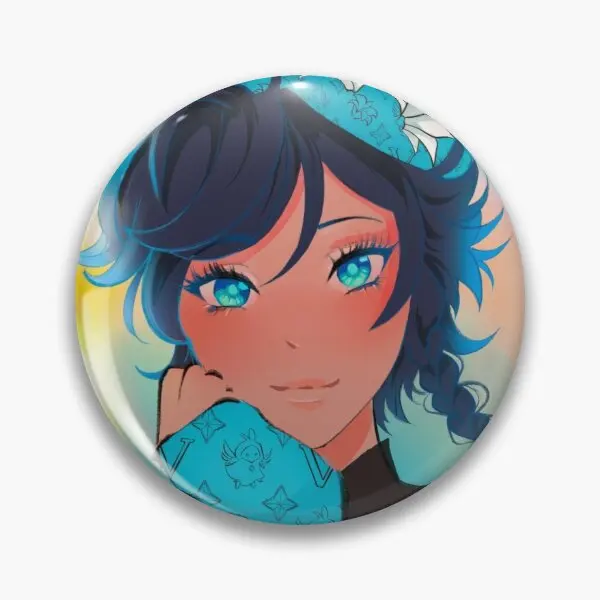 

Мягкая булавка Venti Genshin для ударов, булавка на лацкан, креативная модная женская бижутерия для одежды, Подарочная Милая брошь на воротник шля...