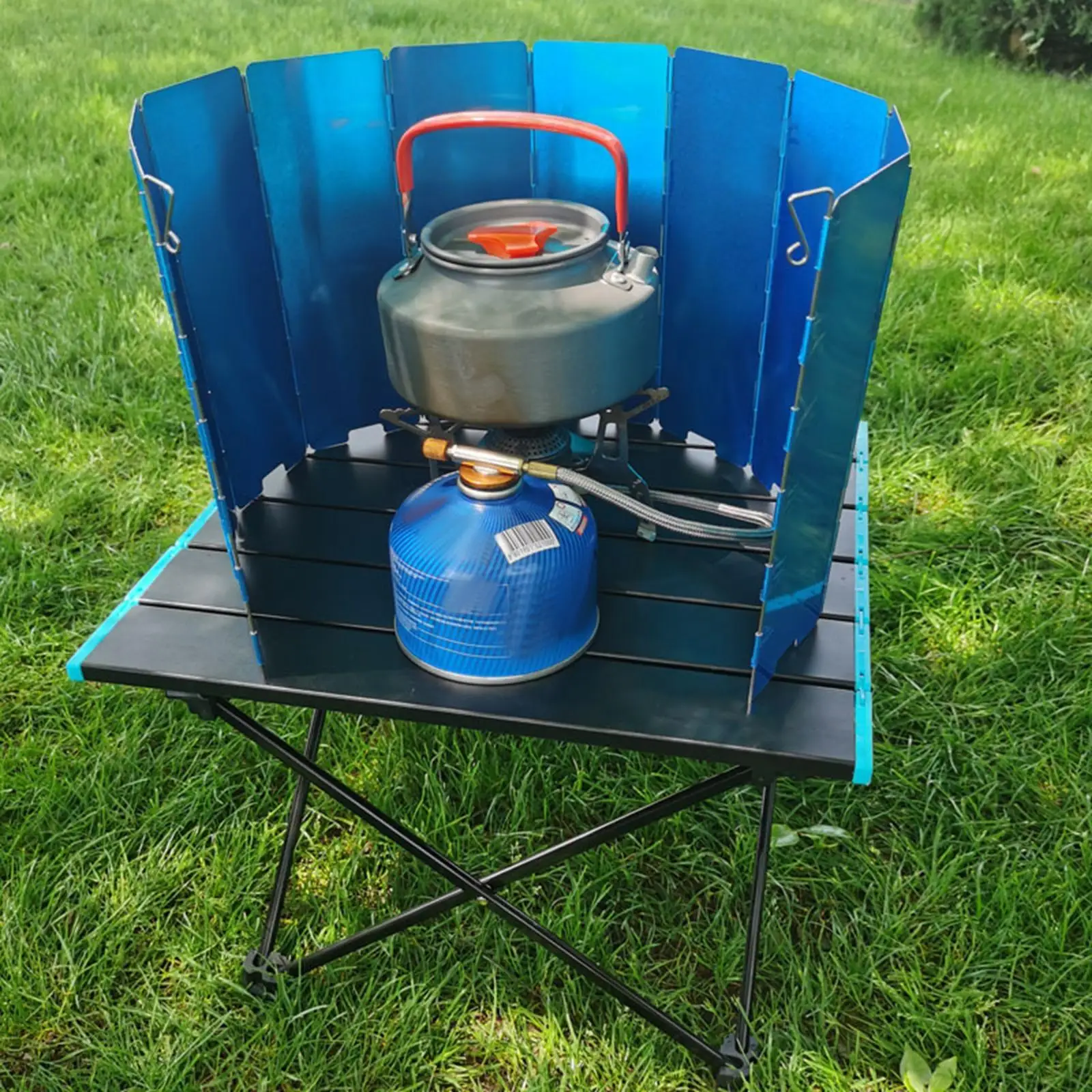 Складной ветрозащитный экран 10 тарелок ветрозащитная панель для плиты кемпинга