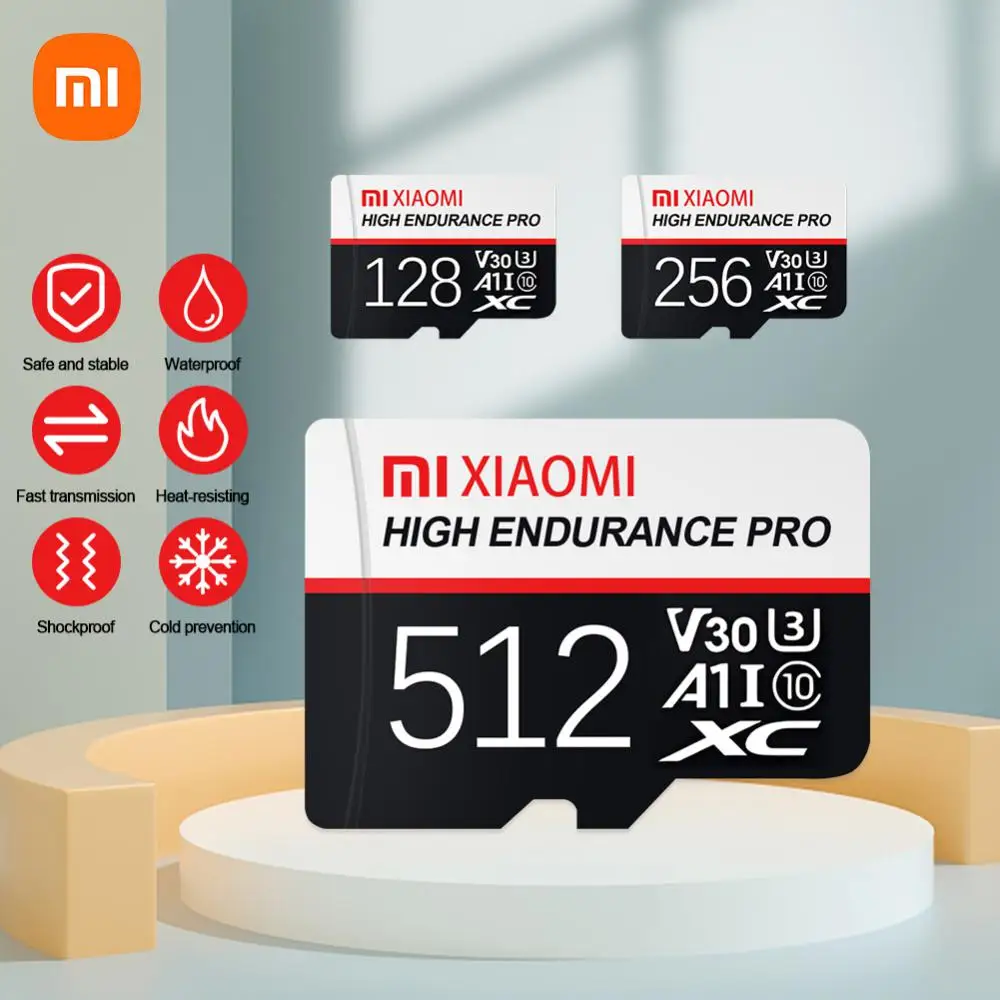 Xiaomi Micro TF/SD Card 128GB Class 10 High Speed A1 2TB Memory Card 1TB 512GB Flash Memory SD Card 256GB Adapter Android Phone