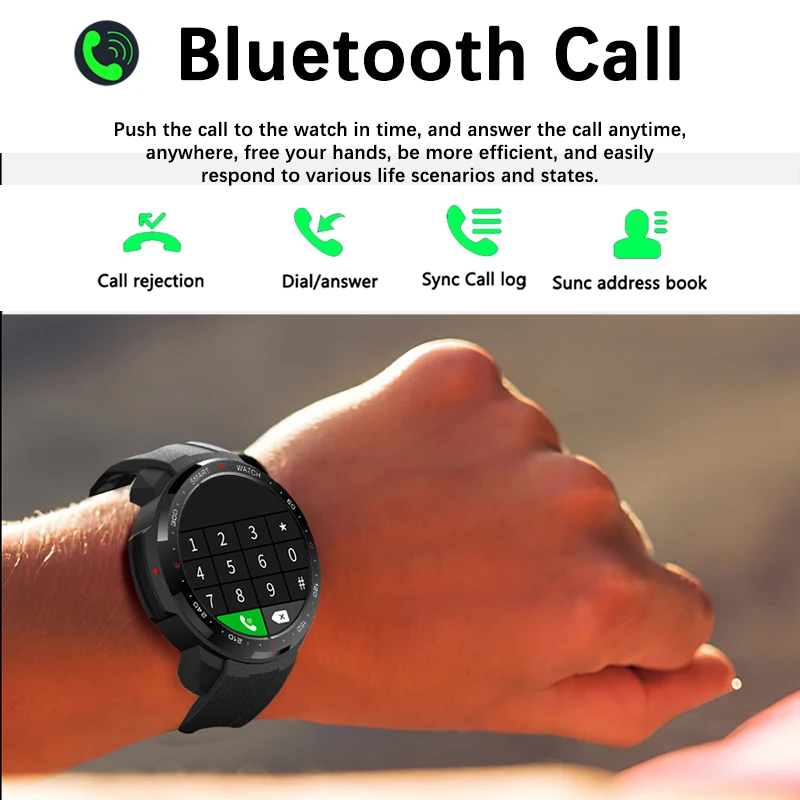 2022 new bluetooth call smart watch men 8g rom tws local music smartwatch for android ios phone recording sport fitness tracker free global shipping