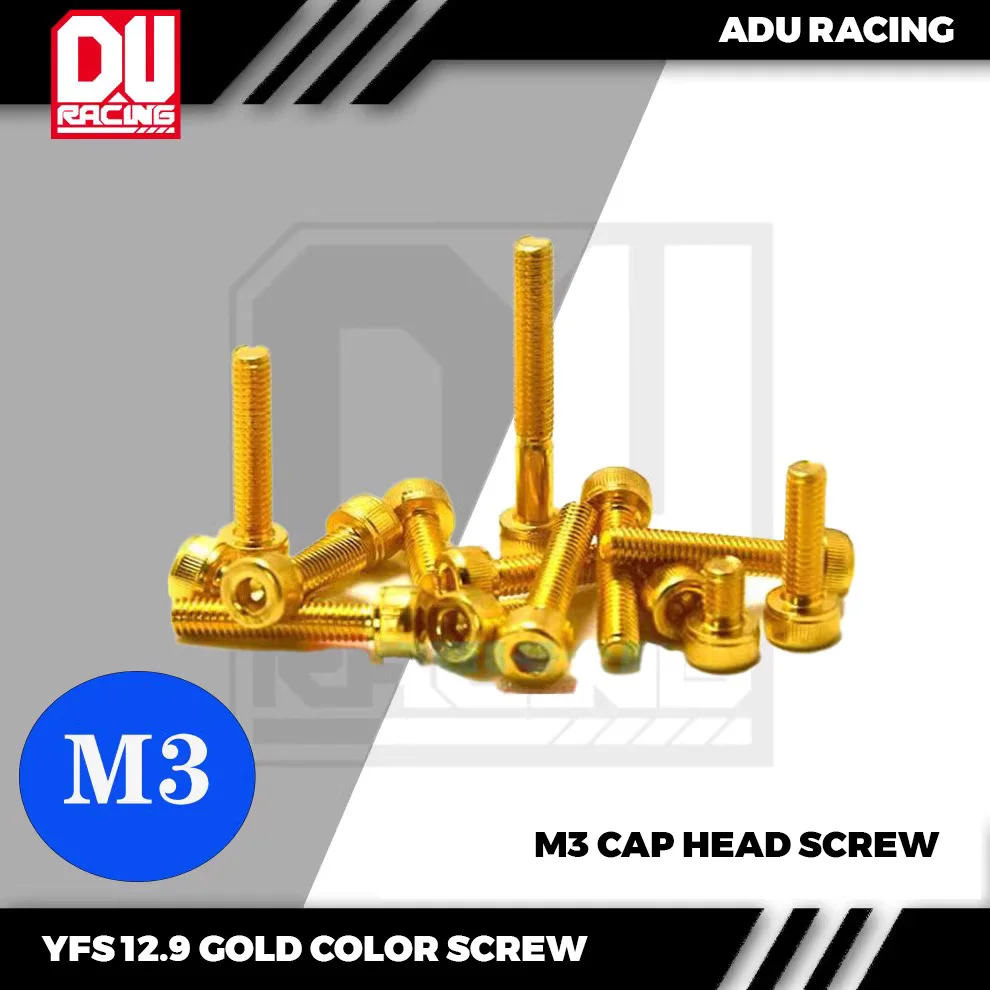

ADU RACING YFS 12.9 КЛАС ЗОЛОТОЙ ЦВЕТ ГВИНТ M3 КРЫШКОЙ