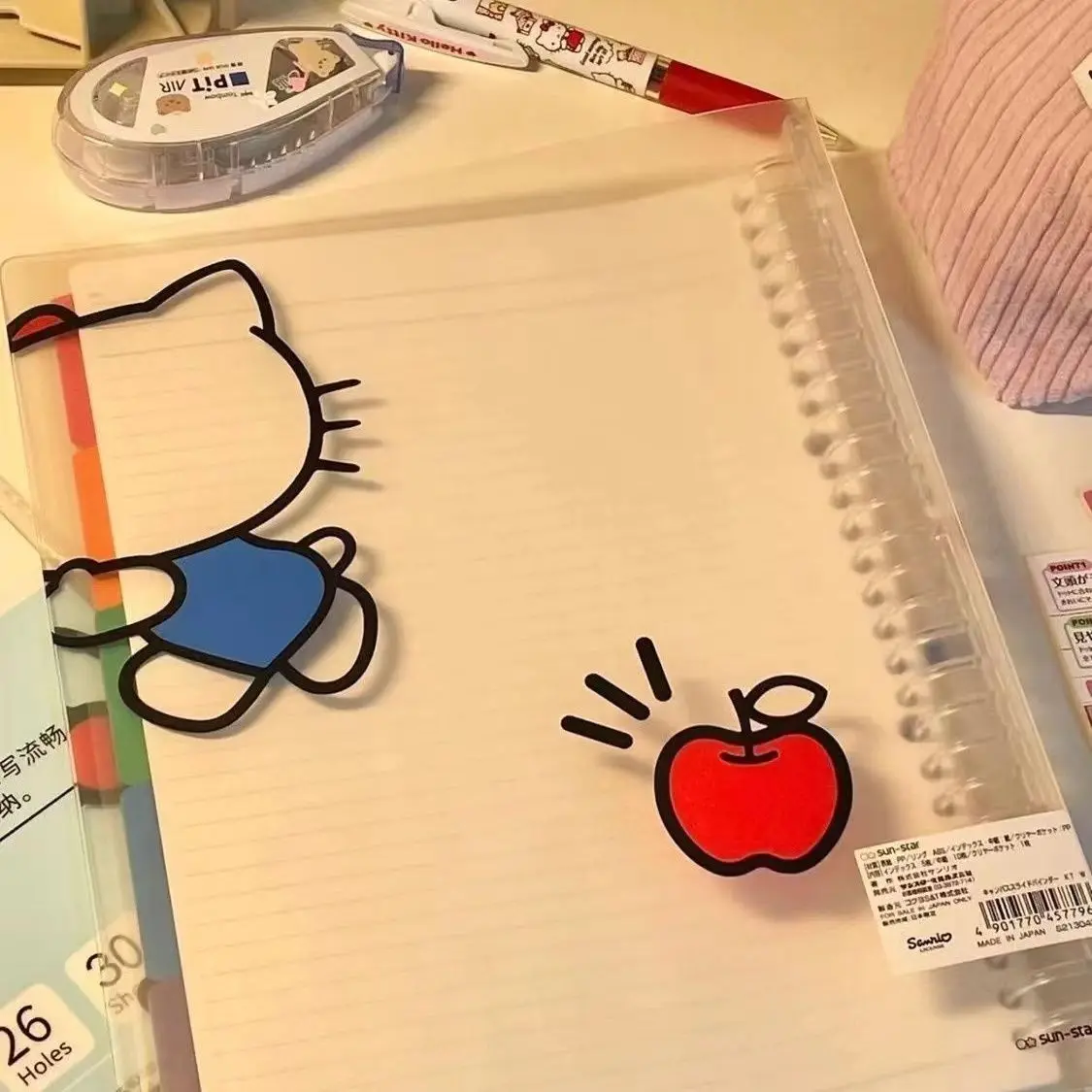 Kawaii Sanrio Hello Kitty записная книжка Cute Anime Cartoon ученик B5 Обложка Водонепроницаемая