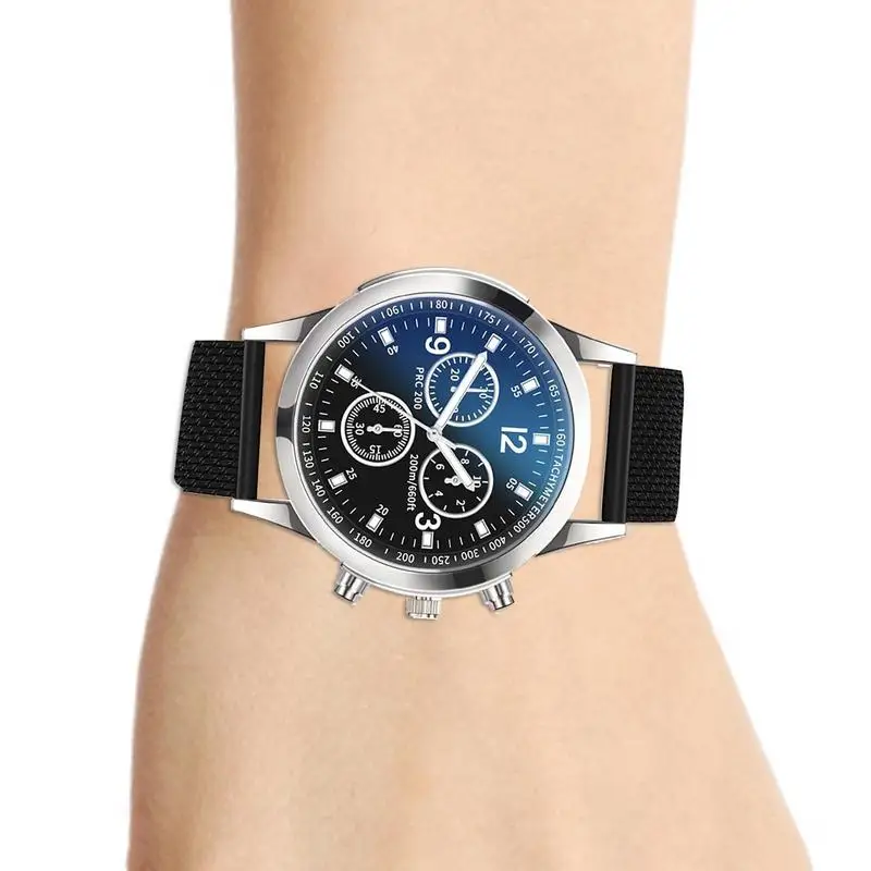 

Men's Quartz Chronograph Watch Stainless Steel Waterproof Fashion Wrist Watch Stainless Quartz Wristwatches Men's Business