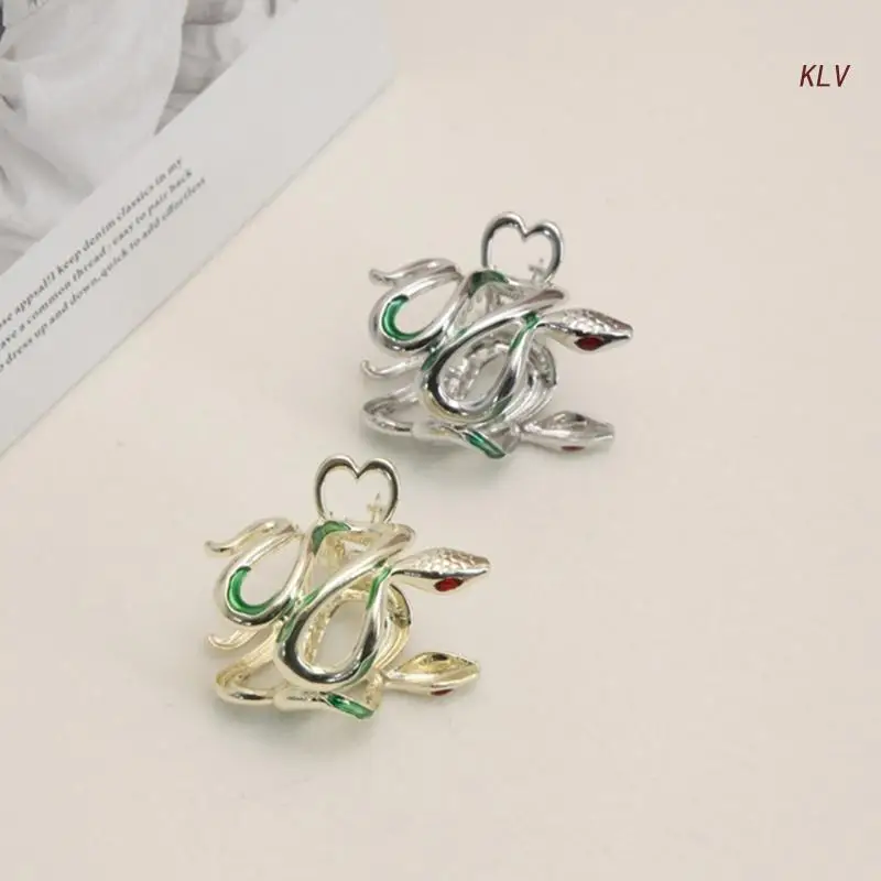 

Металлический зажим для волос в форме змеи для конского хвоста