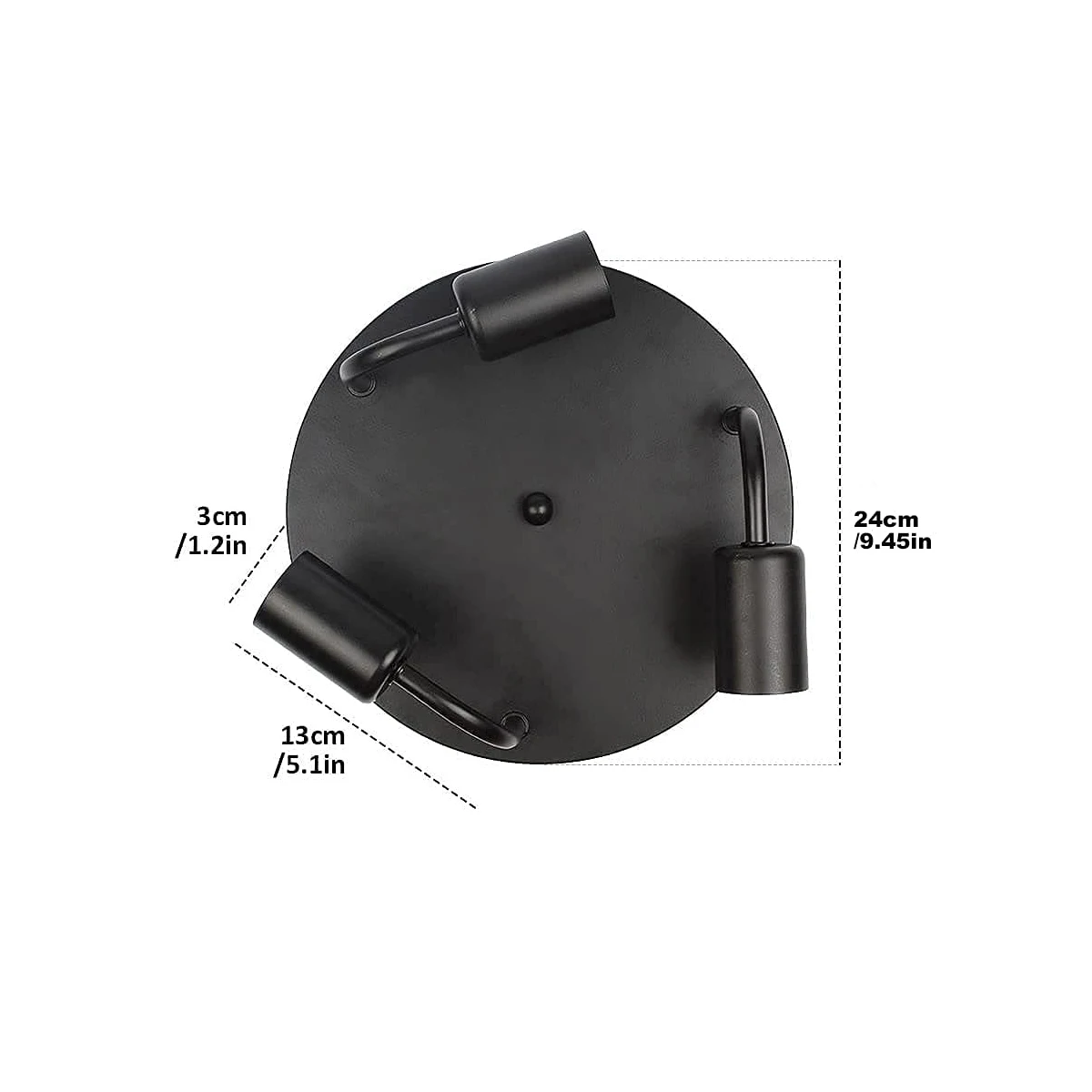 

Потолочный светильник 3 головы LED T45 черный