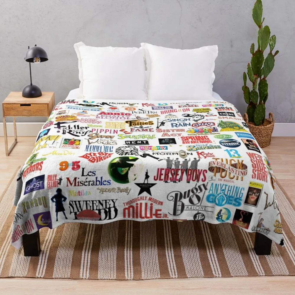 

Musical Logos Throw Blanket Warming Blanket Plush Blankets
