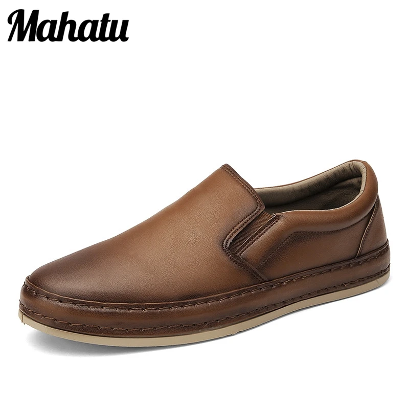 

Men Casual shoes fashion solid color flat leisure shoes Slip-on New Style men's shoes