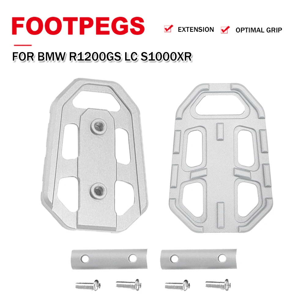 

Motorcycle Billet Wide Footrests Pegs Extender Pedals Rest Grip Footpegs For BMW R1200GS LC 2013-2019 R1200 GS S1000XR S1000 XR
