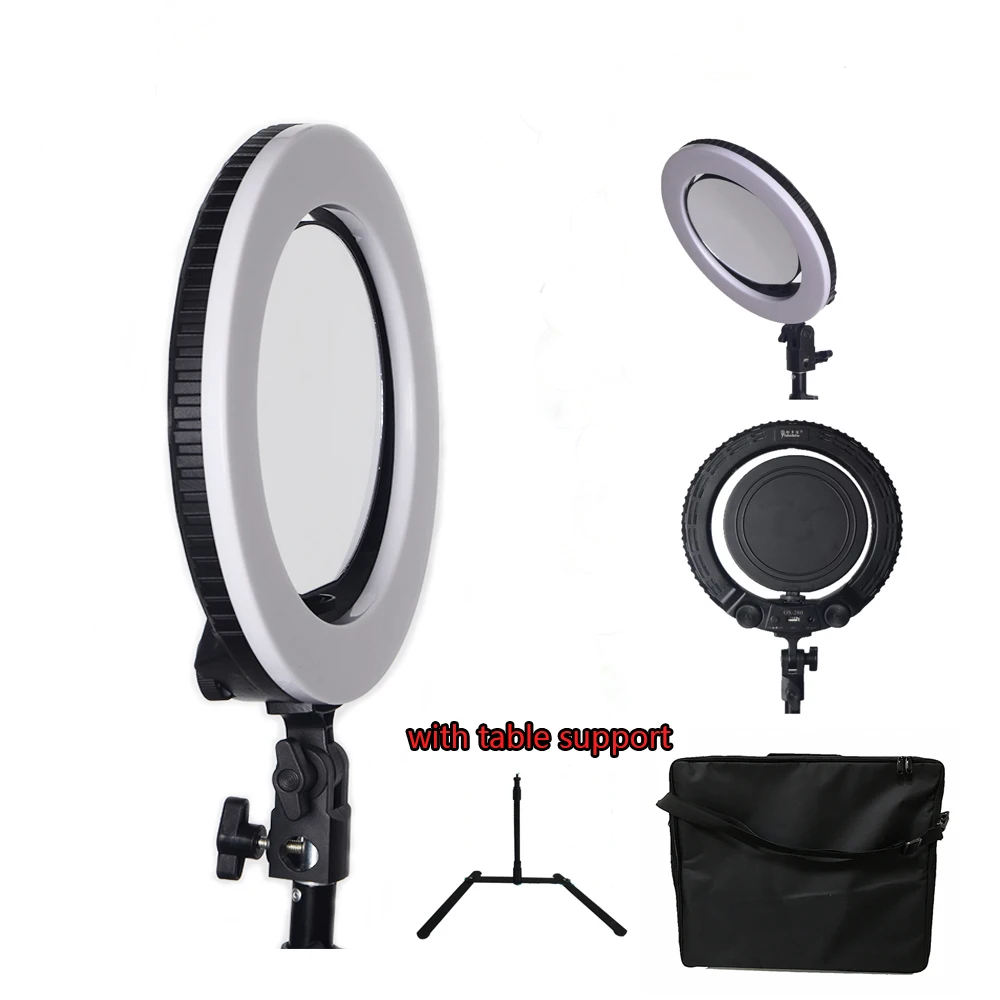 

Yidoblo QS-280 mini size 10 Camera Selfie makeup Photo/Studio/Phone/Video LED Ring Light Photography 28W Bio-color Ring Lamp