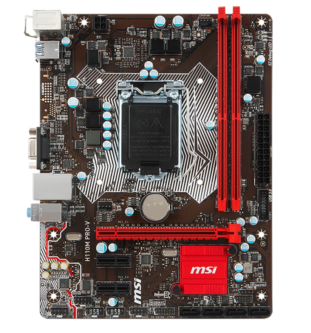 Материнская плата LGA 1151 MSI H110M PRO-A DDR4 32GB DVI USB3.0 2133MHz Desktop Intel usedH110 Placa-MOM | Компьютеры и