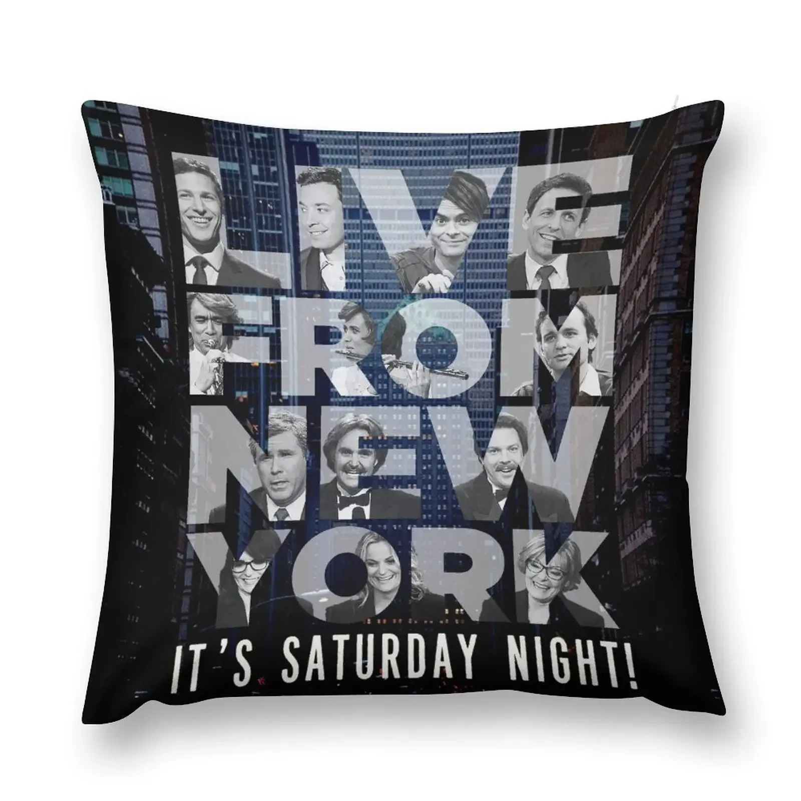 Live From New York Saturday Night Декоративная подушка Осенняя наволочка Рождественская