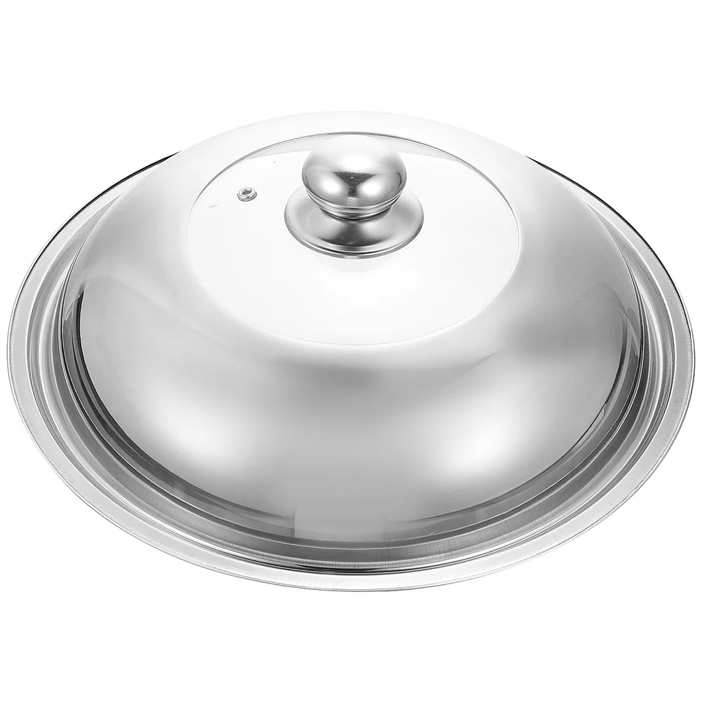 

Induction Pot Lid Frying Pan Lids Metal Pan Lids Griddle Steam Cover Stainless Steel Pot Lid Wok Pot Cover