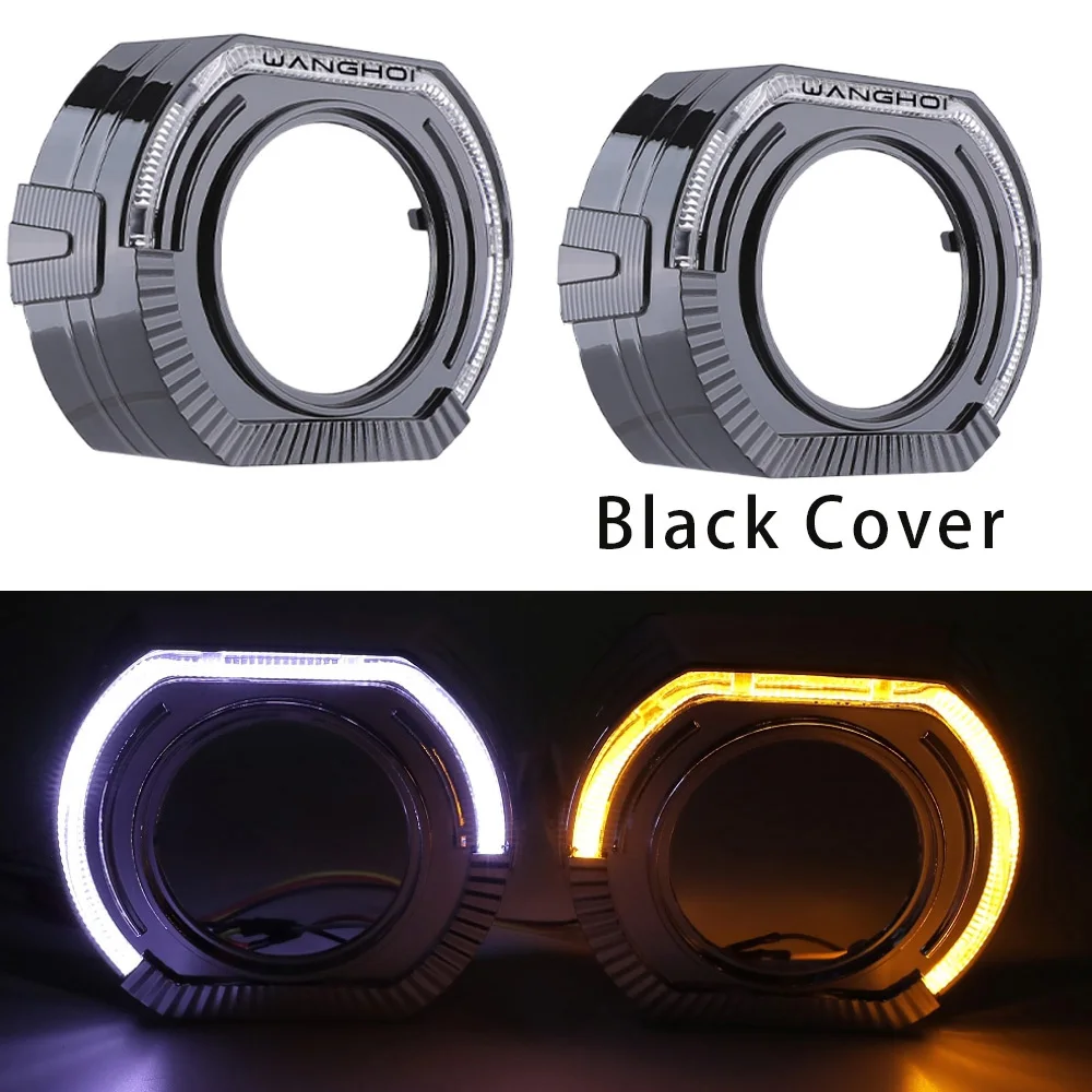 

2,5-дюймовый 3,0-дюймовый кожух проектора с ангельскими глазками, кольцо Halo, светодиодные фары, маски для линз для биксенонового проектора Len Hella Q5, чехлы