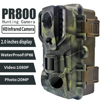 1080p pr800 hunting camera trap track 20mp infrared night vision trail camera waterproof ip66 wildlife photo camera foto chasse