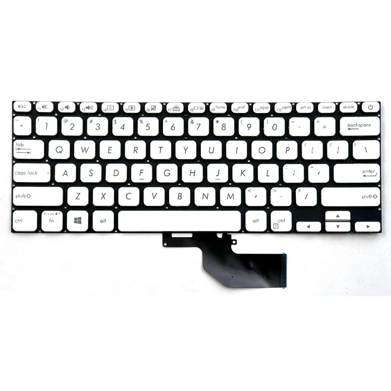Фото Новая клавиатура для Asus VivoBook S13 S330 S330U S330F X330 X330UN X330UA S330FA S330FN S330FL S330UA S330UN, американская раскладка, серебристая, с подсветкой №2