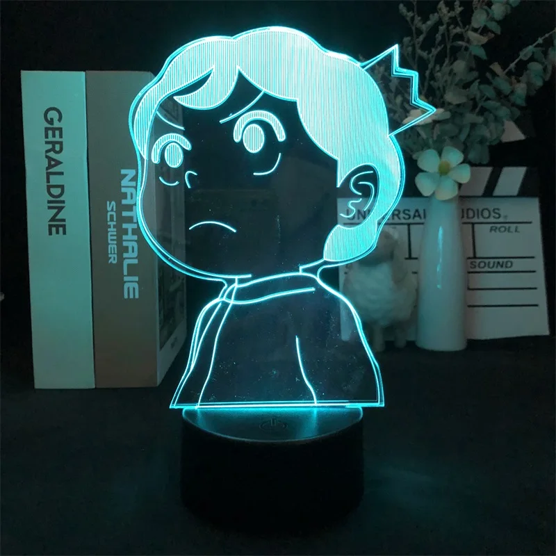 

Светодиодный ночник с будильником, базовый светильник с сенсорным датчиком в стиле японского аниме, доставка манги, для спальни