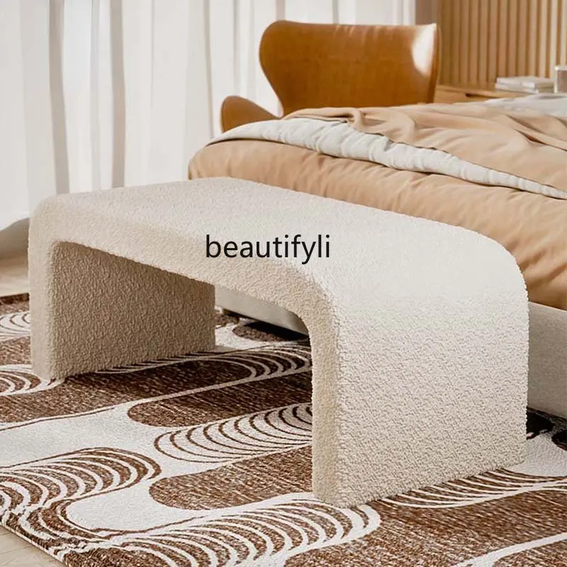 

yj Bed End Stool Light Luxury Modern Nordic Home Master Bedroom Bench Creative Simple Bed Bench