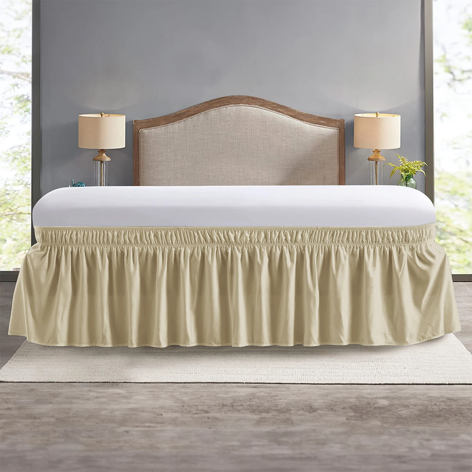 

Эластичная юбка-оборка для кровати из полиэстера