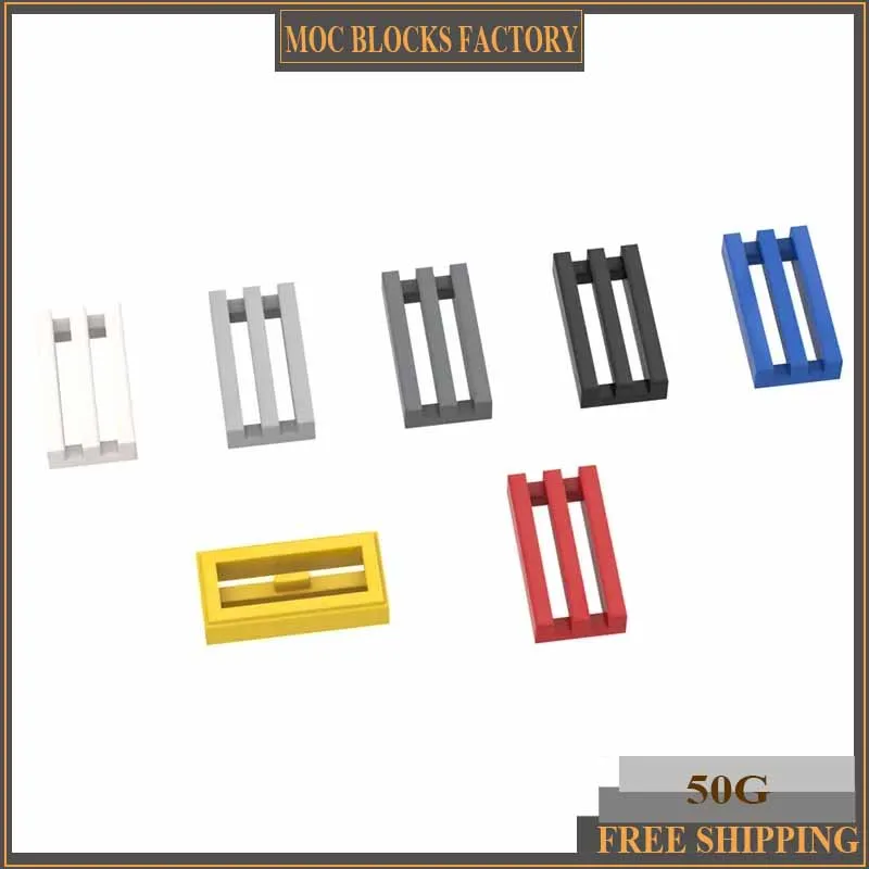 50g MOC Building Blocks 2412 Tile Special 1 x 2 Grille Compatible Brick Parts DIY Assmble Particle Kid Puzzle Brain Toy Gift