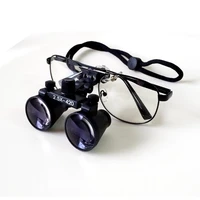 wide field 2 5x dental magnifying glass eye glasses orthopedic surgery magnifier with metal protective eyeglasses frame