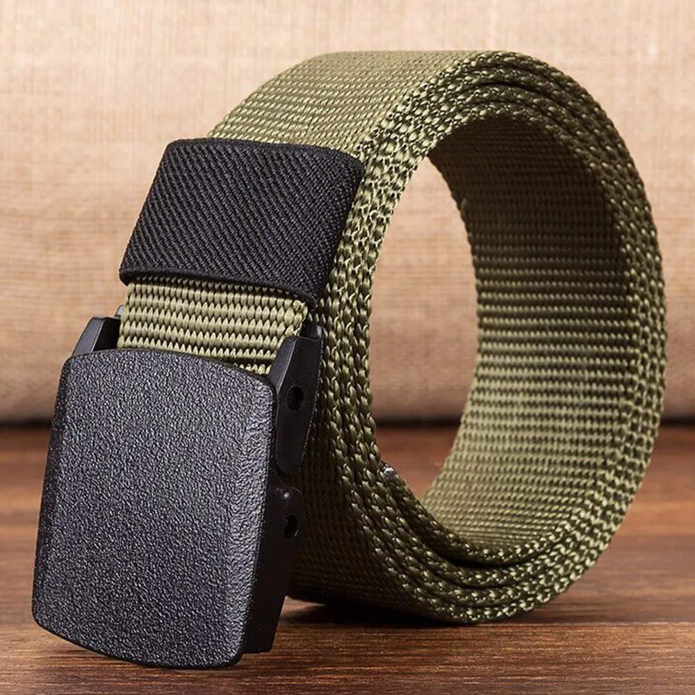 

Automatic Buckle Nylon Canvas Tactical Belts for Women Outdoor Sports Military Belts Multifunction High Quality Men's Waistband
