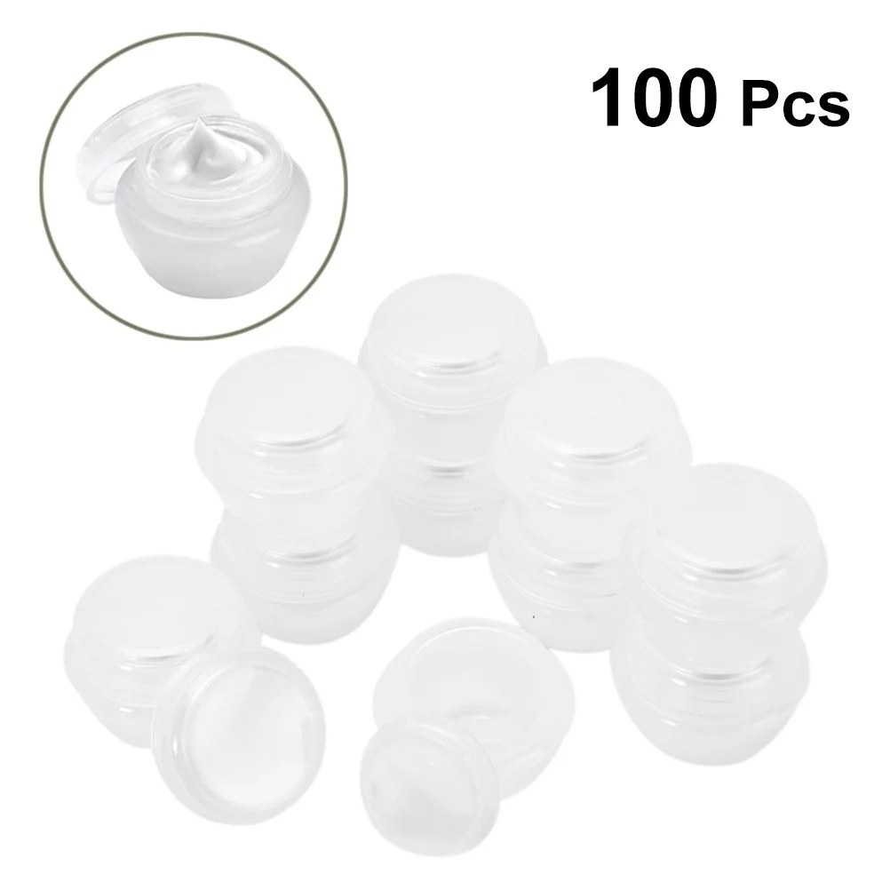 

100 Pcs Make Container Jar Makeup Containers Lids Trave Pack Cream Travel Bottles