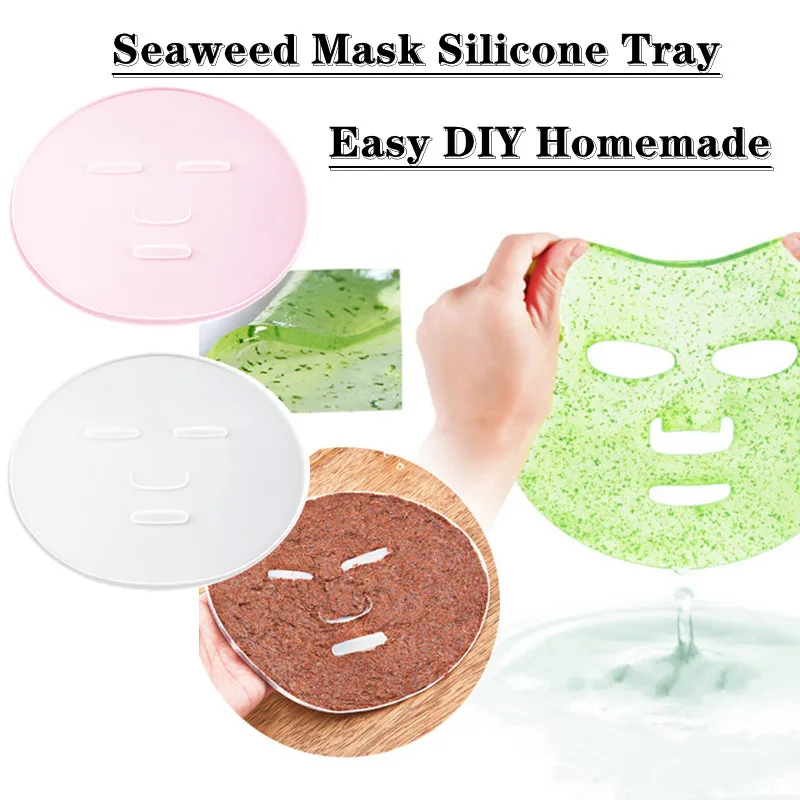 

Silicone Mask Tray Reuseable Facial Mask Mold for Fruit Vegetable Mask Machine Maker Clear Mask Mold Tray Mask DIY Making Tools