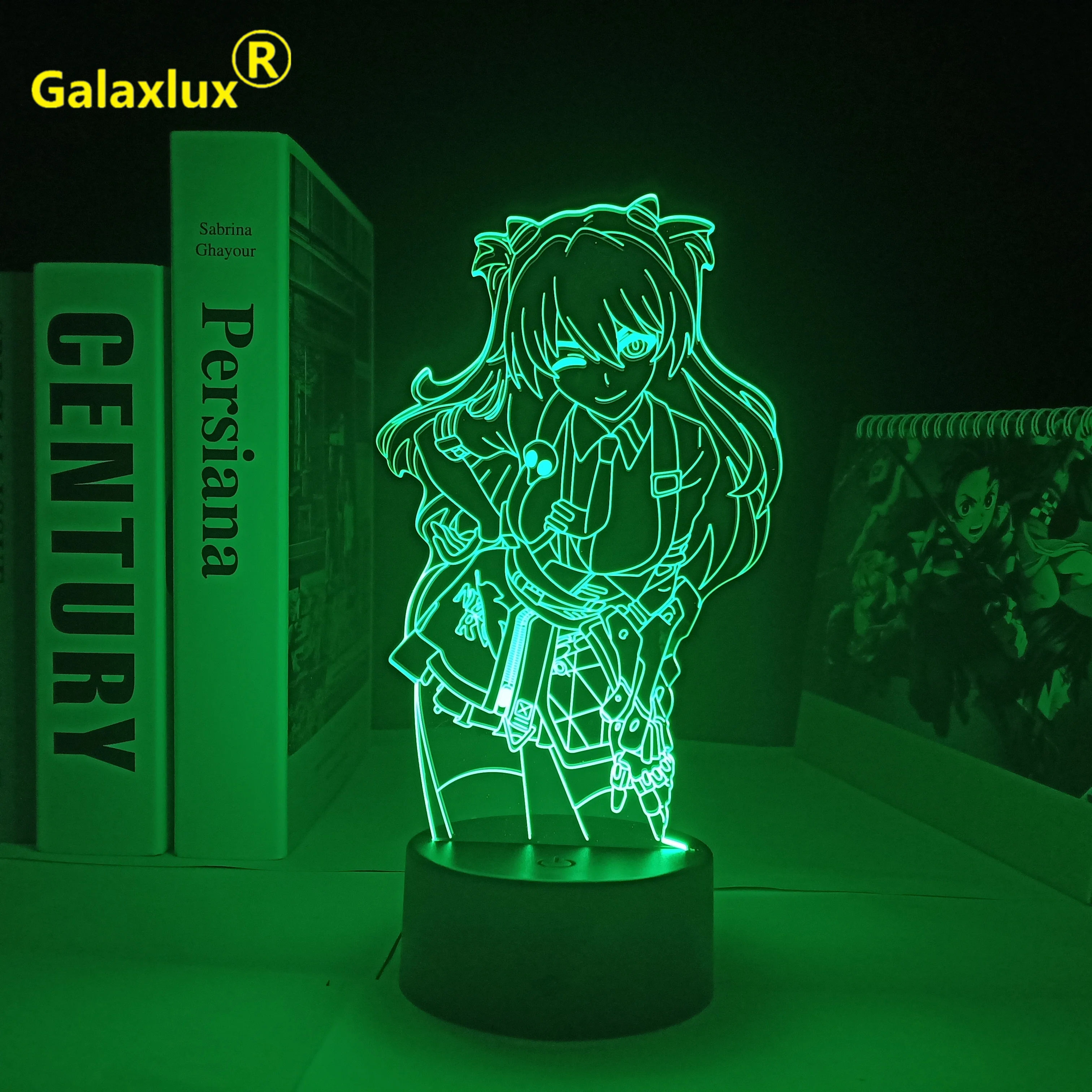 Японская аниме экшн-фигурка 3D ночник 16 цветов Сенсорная Оптическая иллюзия