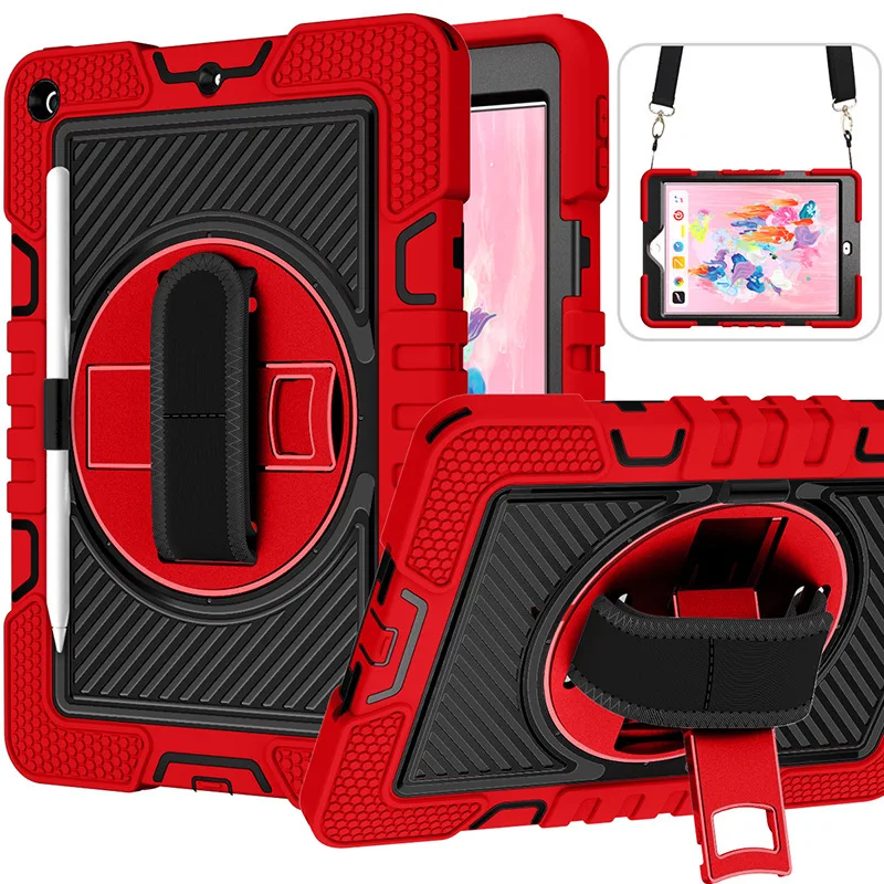 

360 Rotating Kickstand PC + Silicone Cases for iPad Mini 6 5 4 Generation 8.3 2021 7.9 inch 2019 Hybrid Kids Tablet Cover Shell