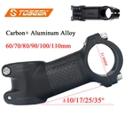 Шток руля дорожного велосипеда Toseek, 31,8 мм, 10172535 градусов, 60708090100110 мм