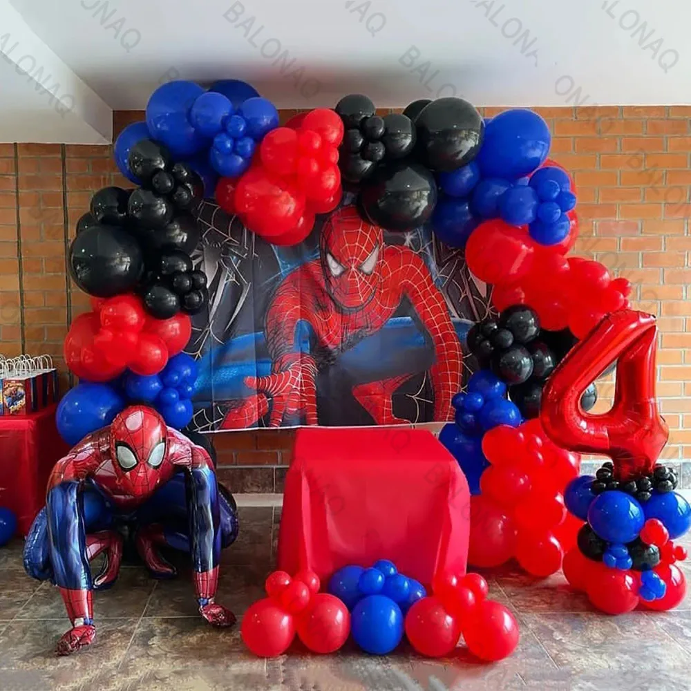 

Набор фольгированных воздушных шаров «супергерой», «Человек-паук», 32 дюйма, 124 шт.