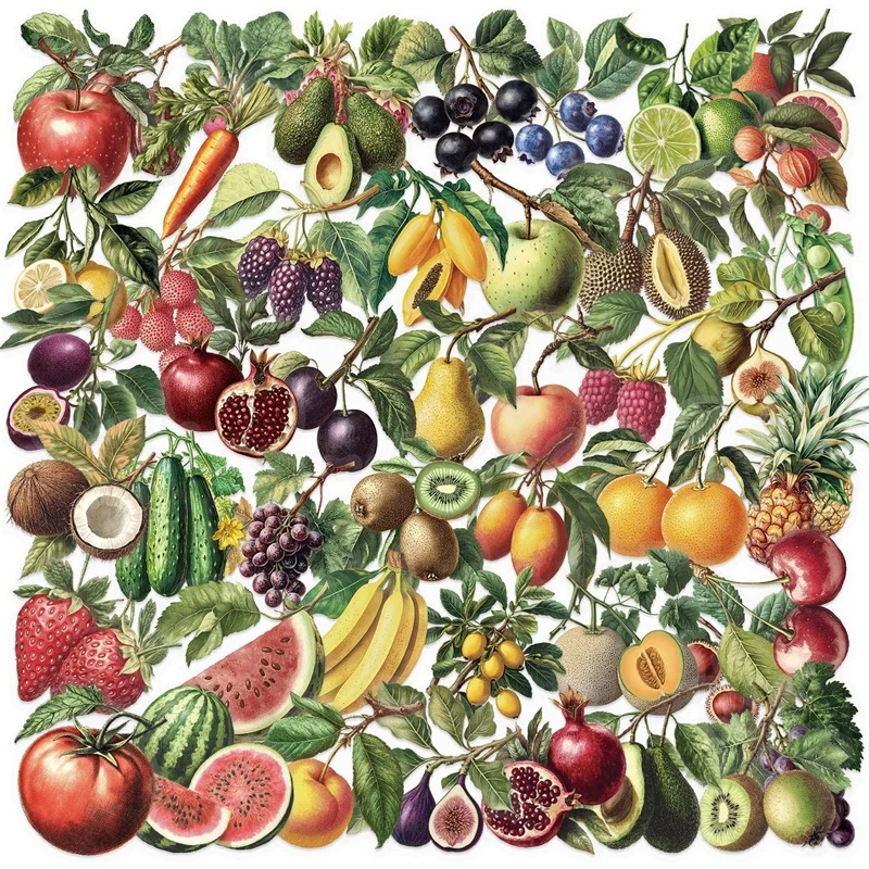 

Винтажные наклейки с фруктами для скрапбукинга