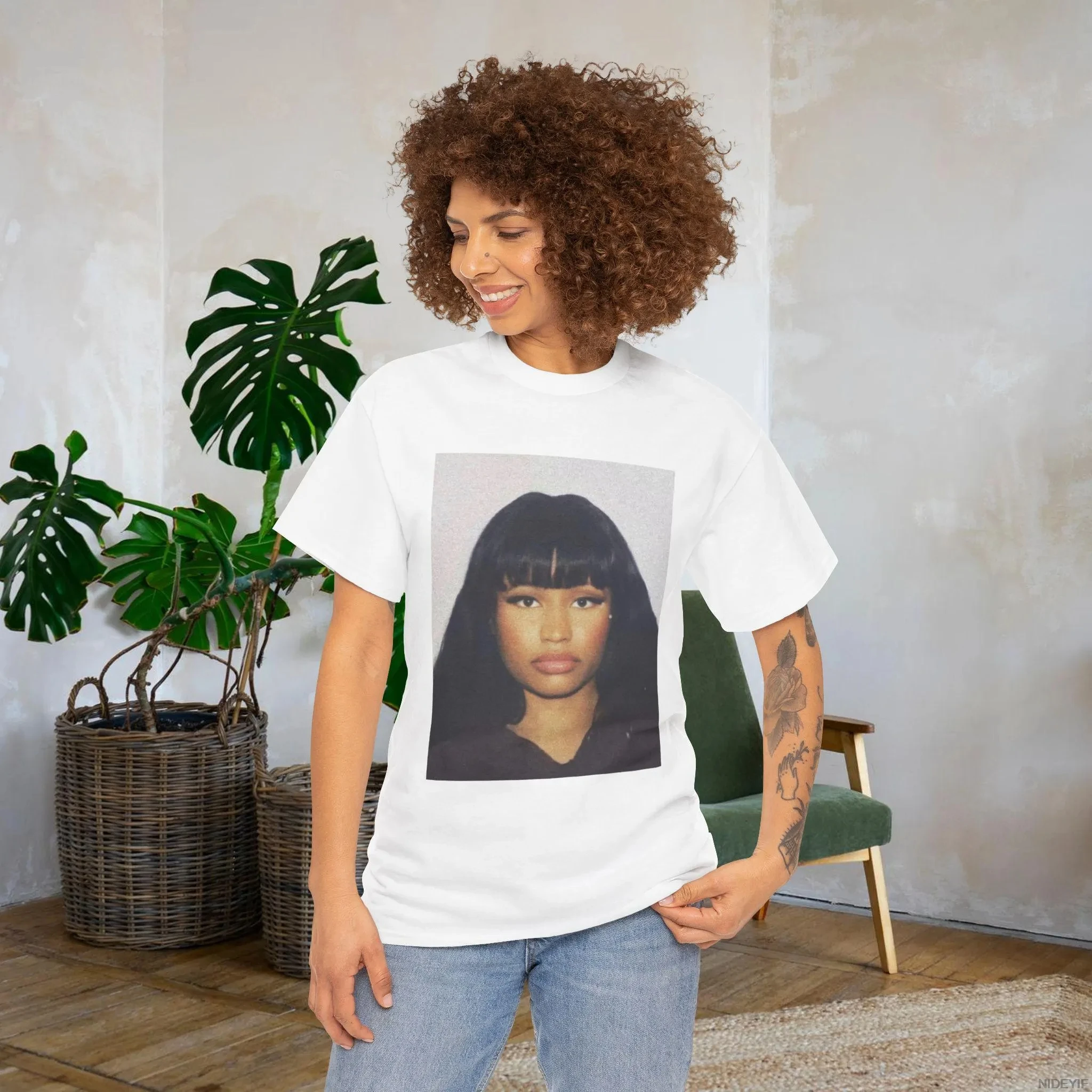 2024 рэпер Никоки Минаж футболка с графическим принтом мужские и женские