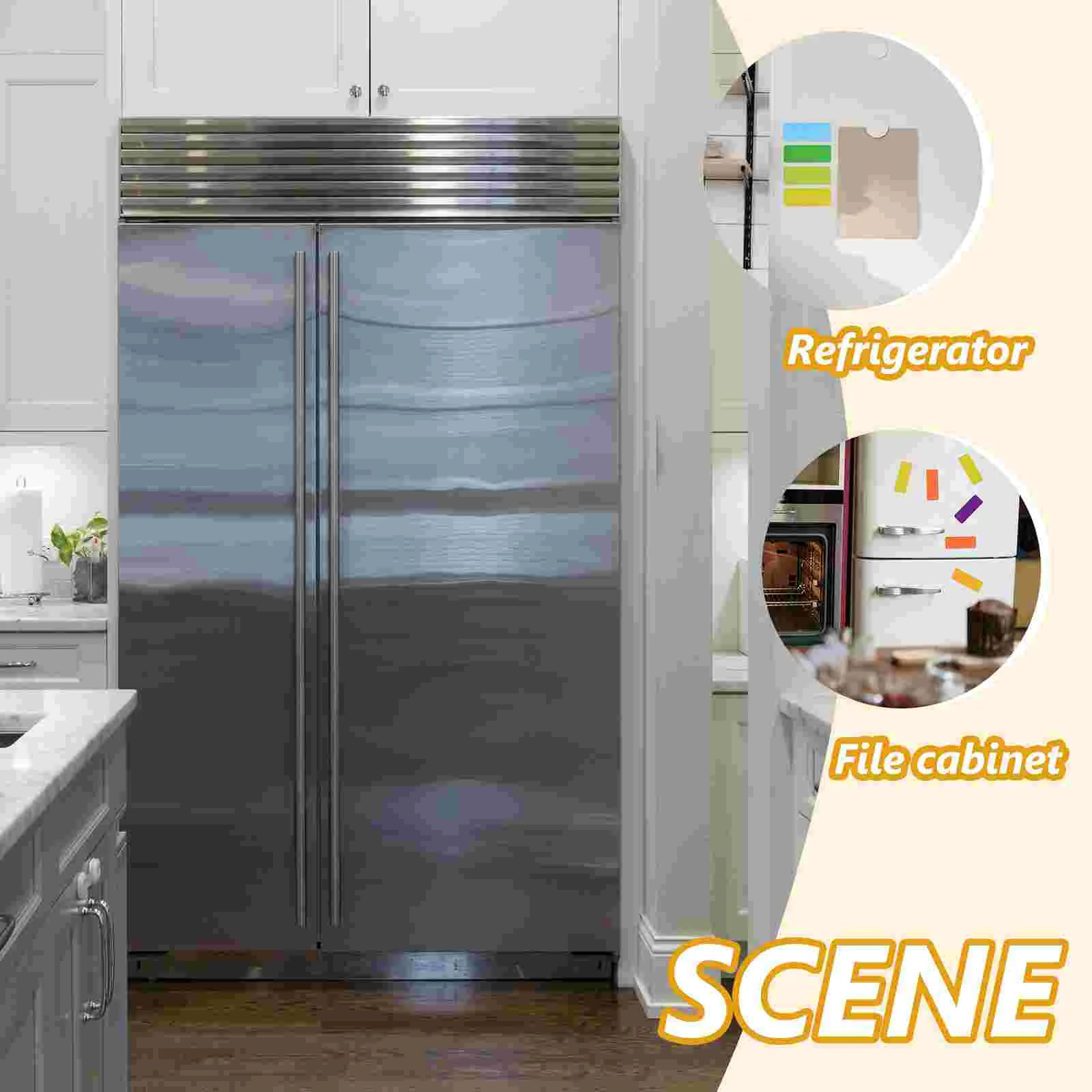 72 шт. магнитная этикетка белая доска для этикеток на холодильник записываемые