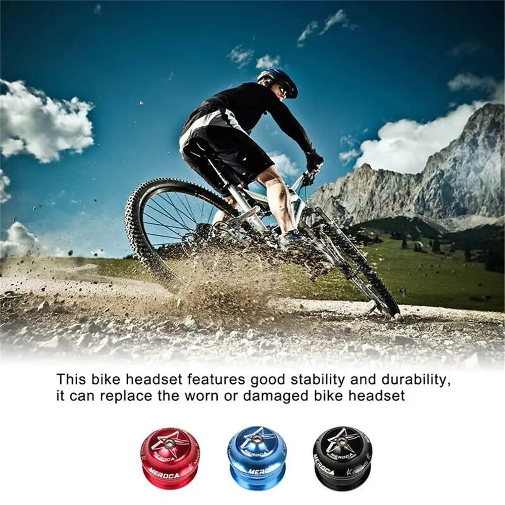 

44mm MTB Road Bike Bearings Headset Internal 1-1/8 Threadless Fork Steerer Parts