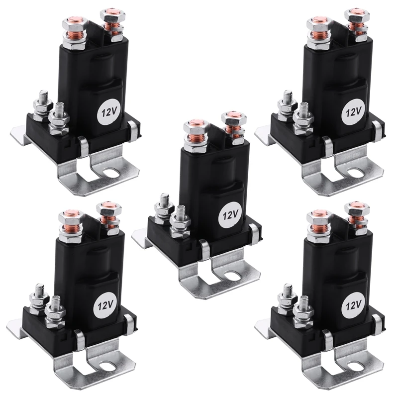 

5X Dual Battery Isolator Relay Start On/Off 4 Pin 500A 12V For Car Power Switch